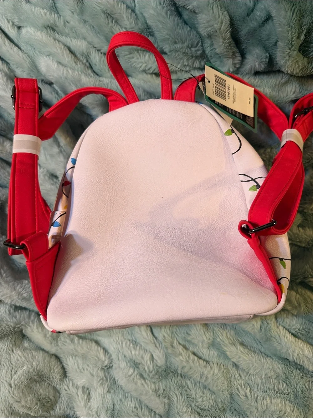 The Nightmare Before Christmas Mini Backpack - White with Holiday Lights